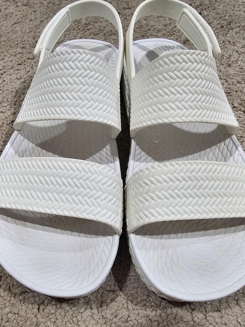 Reef White Women's Two-Strap Comfort Sandals